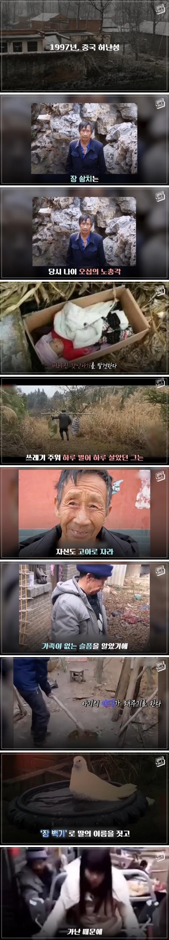 버려진 갓난아기 키우게 된 50살 노총각