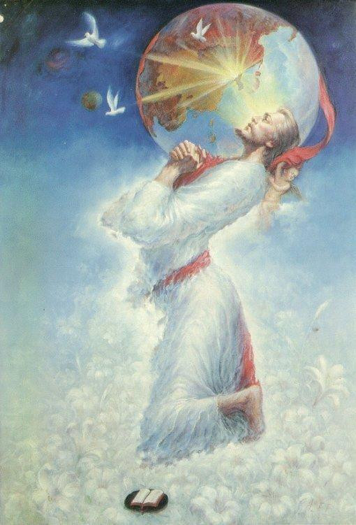 예수를 닮았다는 한반도 지도