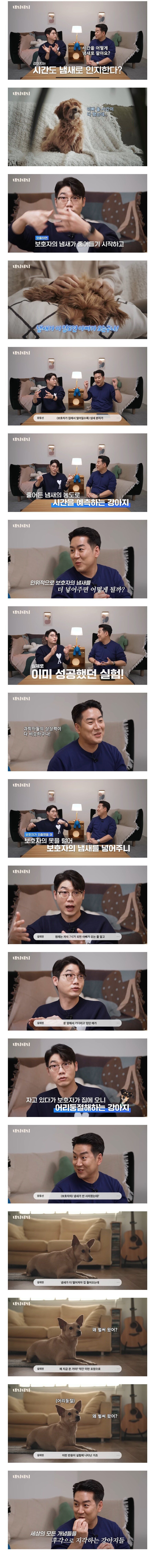 강아지는 시간도 냄새로 인지한다