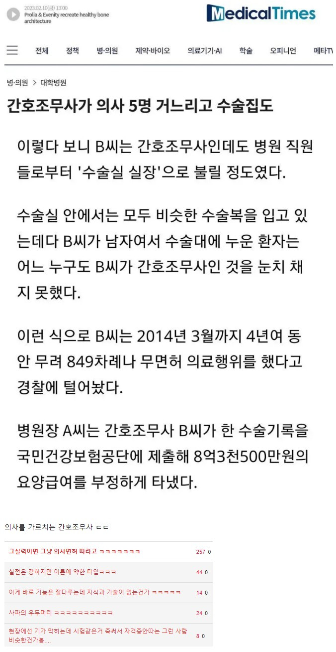 서열이 뒤집혀버린 의료계