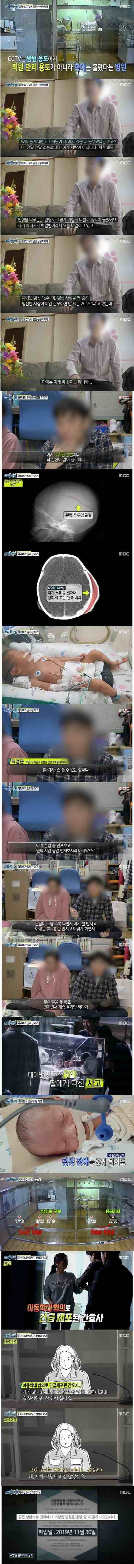 산부인과 신생아 학대 CCTV